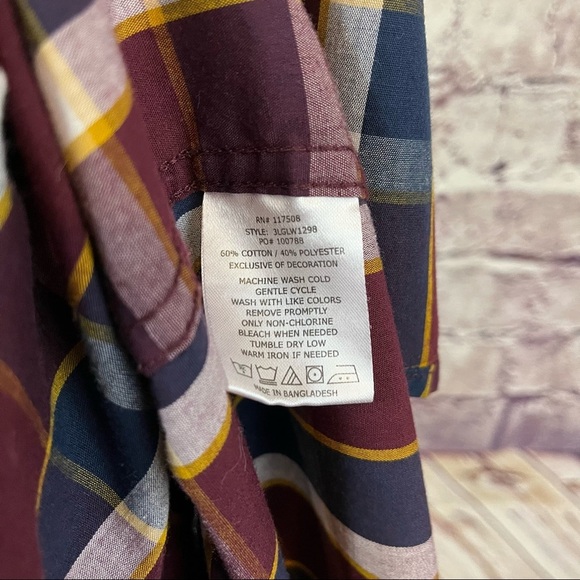 Levi Strauss Red Check Button Long Sleeve Shirt - Picture 10 of 12